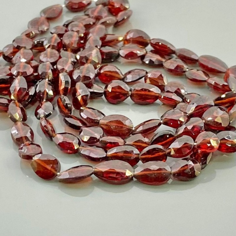 Natural Garnet Mm Briolette Pear Aa Grade Gemstone Beads Strand