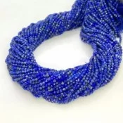 XS/ Natural Lapis 3mm Faceted Rondelle beads 15.5