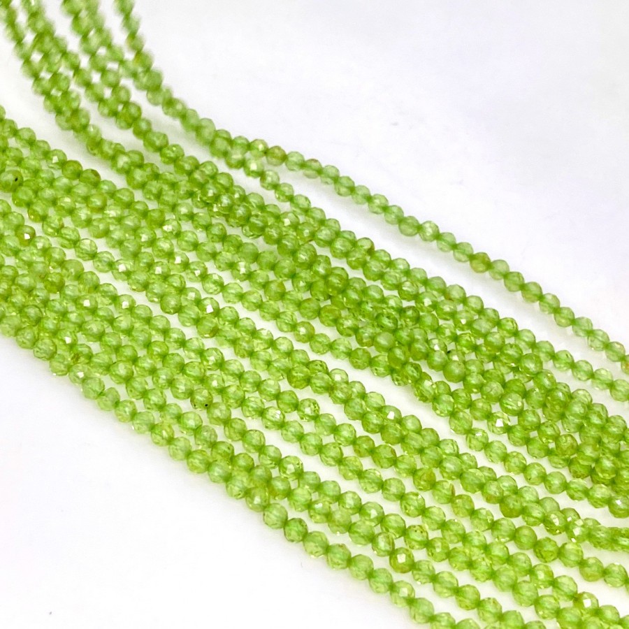 4 Inches Peridot Faceted Geometrical Step Cut Beads Natural Gemstone buy Side Drill Beads Line Strand | Rare Peridot Beads | 9x7x4 to 7x5x3 mm