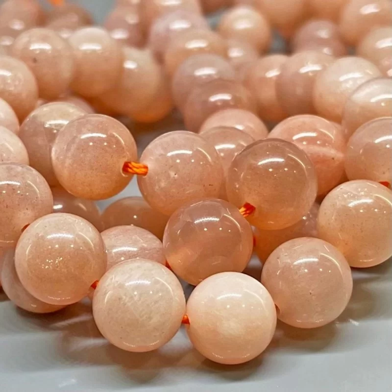 Natural Peach Moonstone Beads - Flower Shape , newest Gemstone Beads, Jewelry Supplies for Jewelry Making, Wholesale Beads, Bulk Beads , 8