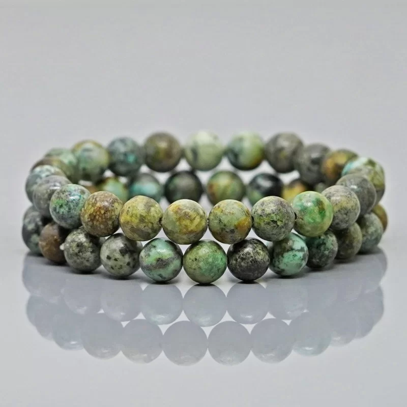 Coarse Faceted Anhui Turquoise Bracelet Gradauted 7-10 mm Chinese Turquoise Faceted Free Form Round Beaded Bracelet Green Turquoise fashion Bracelet