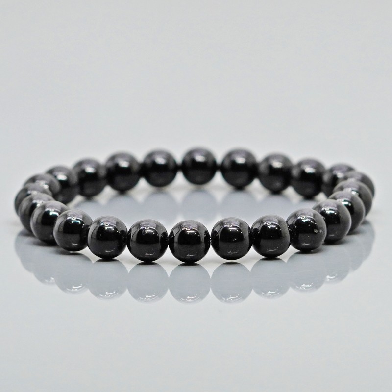 Buy Reiki Crystal Products Natural Certified Black Tourmaline Bracelet  Faceted Beads 10 mm Crystal Stone Bracelet for Reiki Healing and Crystal  Healing Stones Color  Black at Amazonin
