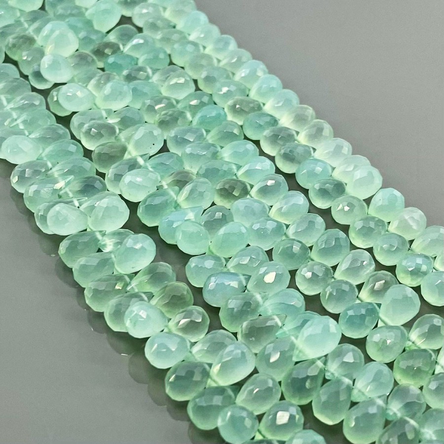 Pair Of Aquaplase Faceted Cushion Shape Natural Gemstone Briolette deals Face Drill Beads Matched Pair | Gemstone Beads | Genuine Aquaplase Beads