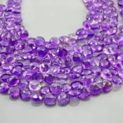 8 Inches AFRICAN AMETHYST FACETED Drops Shape Natural outlet Gemstone Briolette Side Drill Beads Line | Wholesale Amethyst Beads | Gemstone Strand