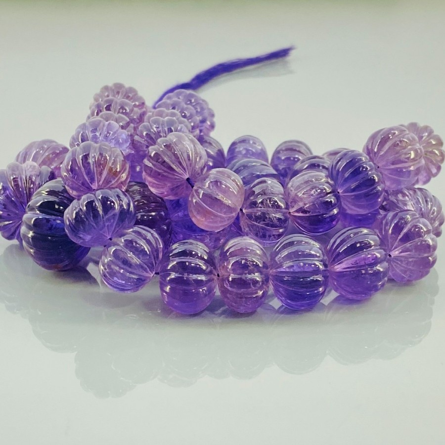 100% Natural Amethyst Beads/Carving Amethyst 4