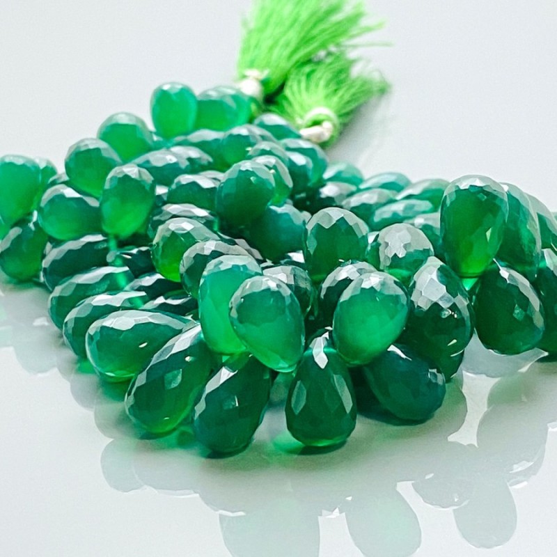 Emerald Gemstone Beads, 12mm Heart selling Shape Briolette Drops To Make Jewelry