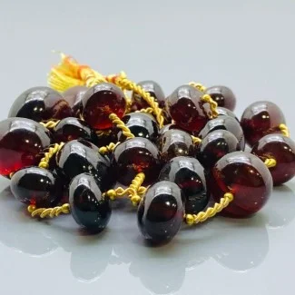 Hessonite Garnet 13-20mm Smooth Rondelle AA+ Grade Gemstone Beads Layout -  157059