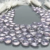 8 Inches Lavender Quartz Faceted order Triangle Beads Natural Gemstone Briolette Center Drill Beads Line | Quartz Beads | 10x15x4 to 8x13x4 mm