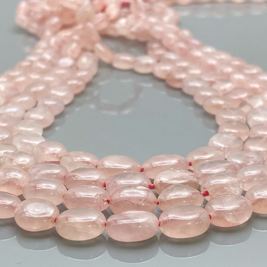 Rose Quartz Faceted Oval Beads, Rose Quartz Beads, Center Drill Beads, Rose Quartz Oval Beads, Rose Quartz Gemstone good Beads