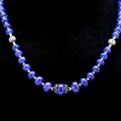 Natural Tanzanite Smooth Rondelle Beads | deals Natural Semi Precious Gemstone | 4-5.5 MM | 16 Inches | December Birthstone Necklace | GC#1513