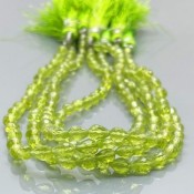 Green Peridot 7mm order Faceted Heart Shaped Briolettes 8